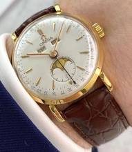 Thumbnail von Omega Seamaster Cosmic Serviced Triple Date Cosmic Moonphase Solid Gold Vintage 2473 2473