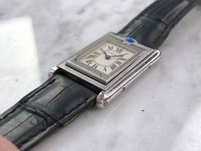 Thumbnail von Cartier Tank Basculante Steel 22x32mm ref 2386 Quartz Quarz 2386