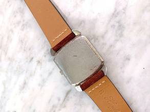 Thumbnail von Omega Bumper Rare Art Deco Case Honeycomb Dial Automatic Bumper 3950 3950