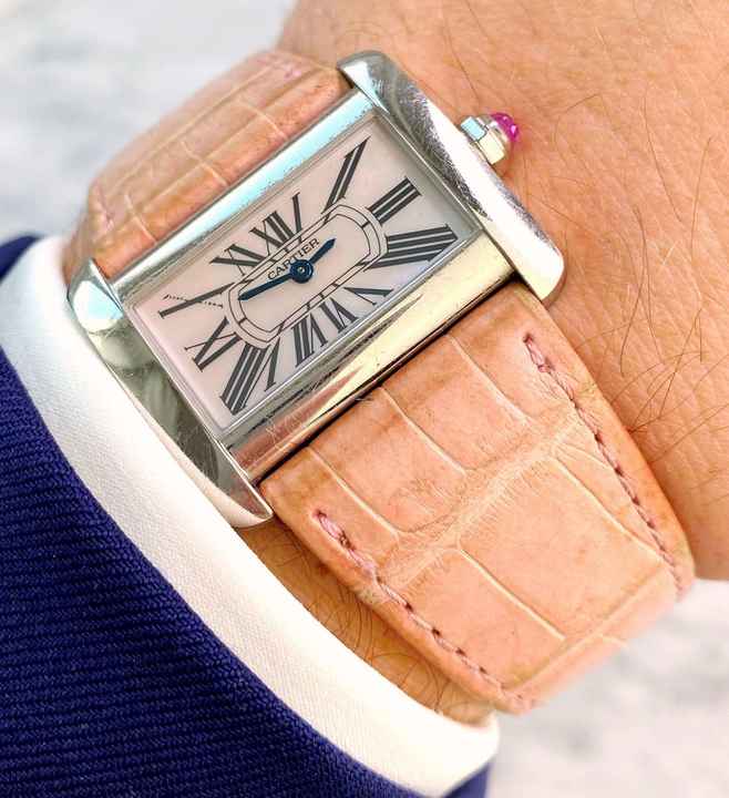  Cartier Tank Divan Pink Mother of Pearl Dial MOP Quarz Quartz Lady 2599 2599 </h1> 