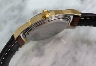 Thumbnail von Omega Bumper Serviced 36mm Jumbo Vintage Automatic Automatik 2494 Bumper Black Dial 2657