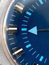 Thumbnail von Bulova Wrist Alarm Steel Blue Dial Top Condition