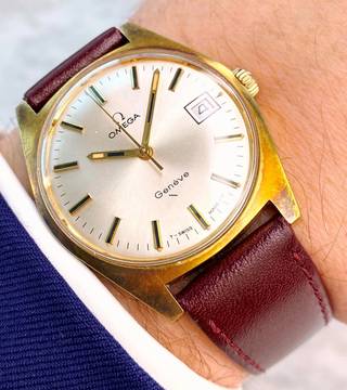  Omega Genève Vintage Handwinding RAINBOW CASE TARNISH 136041 136041 
