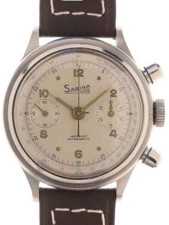  Sabina Gents Wristwatch Chronograph Incabloc Antimagnetic  