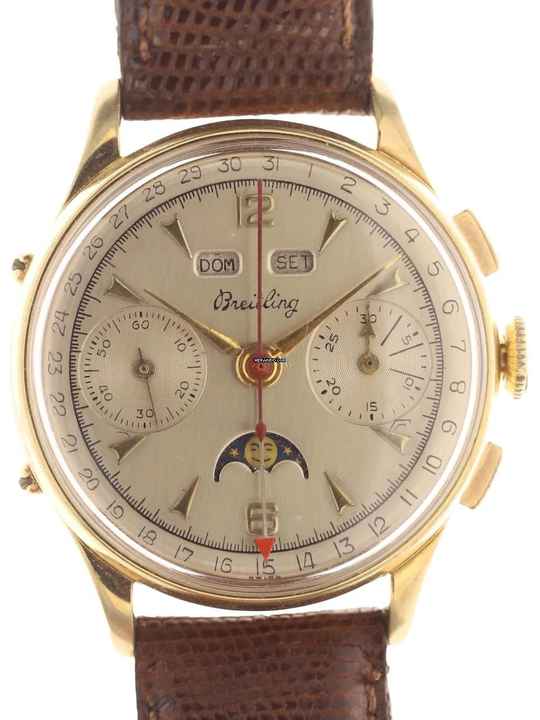  Breitling Gents Chronograph Wristwatch Calendar , with Moon Phase </h1> 