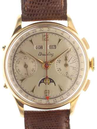  Breitling Gents Chronograph Wristwatch Calendar , with Moon Phase </h1> 