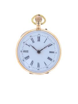  Swiss Fob Watch 14 k Rose Gold 1900s 