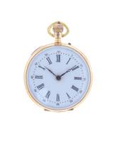 Thumbnail von Swiss Fob Watch 14 k Rose Gold 1900s