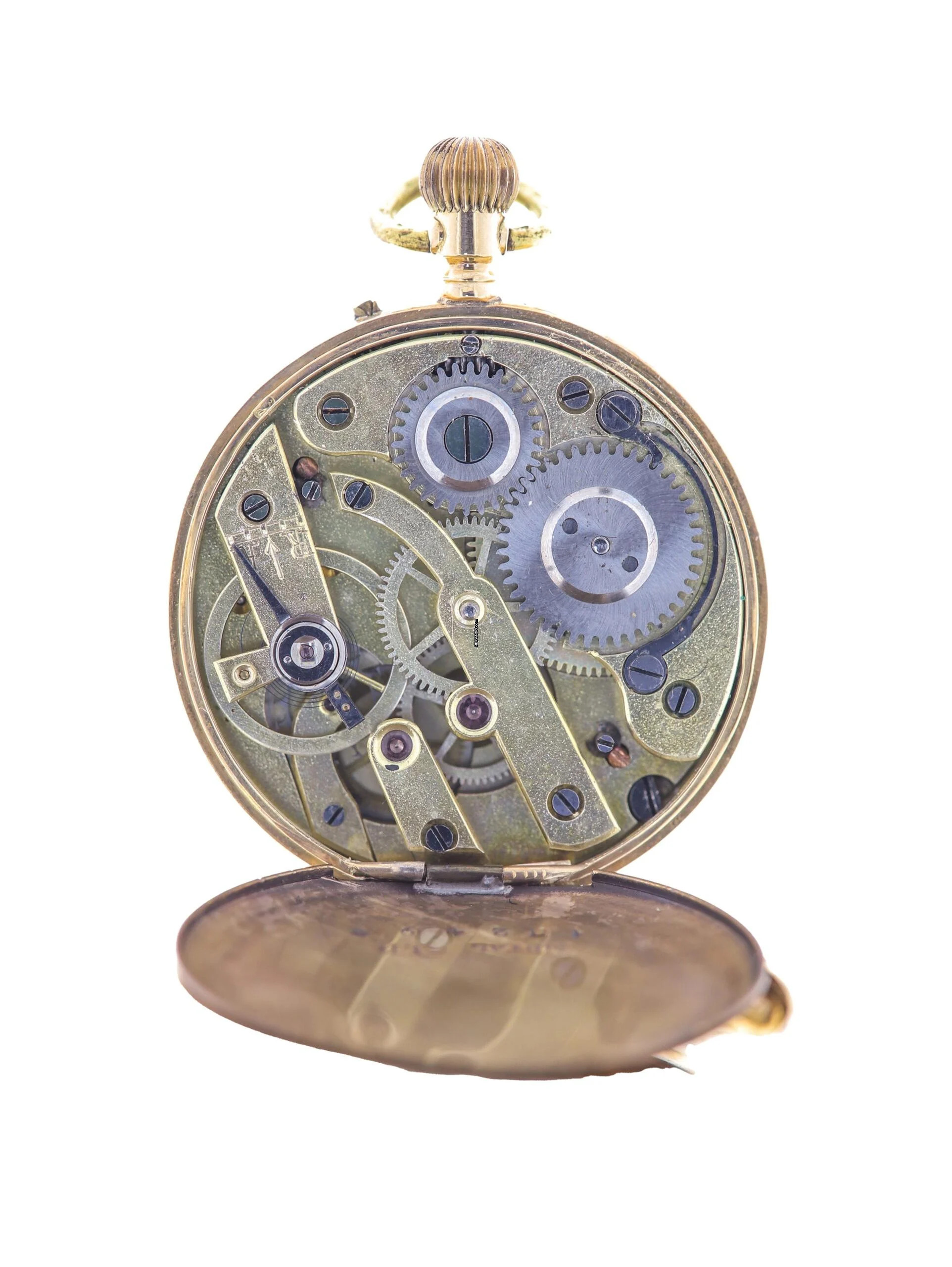 Thumbnail von Swiss Fob Watch 14 k Rose Gold 1900s