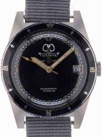  Aqualung Gents automatic Divers Wristwatch Super – Waterproof SDW-2 Skin Diving Watch also called Date-O-Matic </h1> 