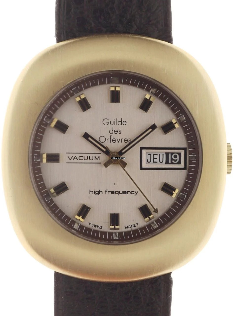 Glycine Gents Automatic Wristwatch Guilde de Orfèvres VACUUM