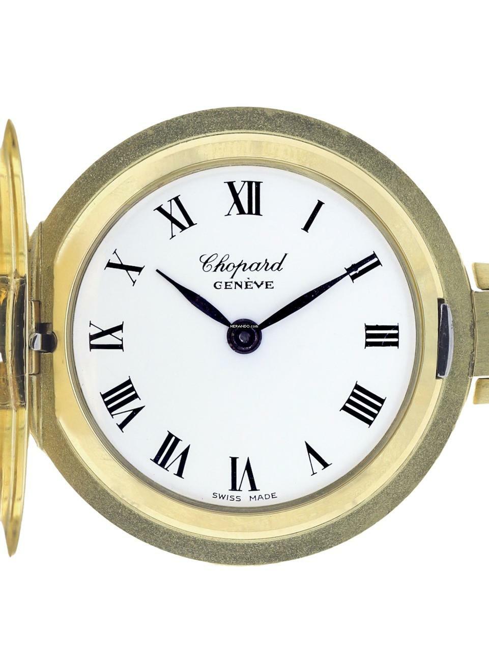  Chopard Fob Watch 18 k Yellow Gold 1980s 