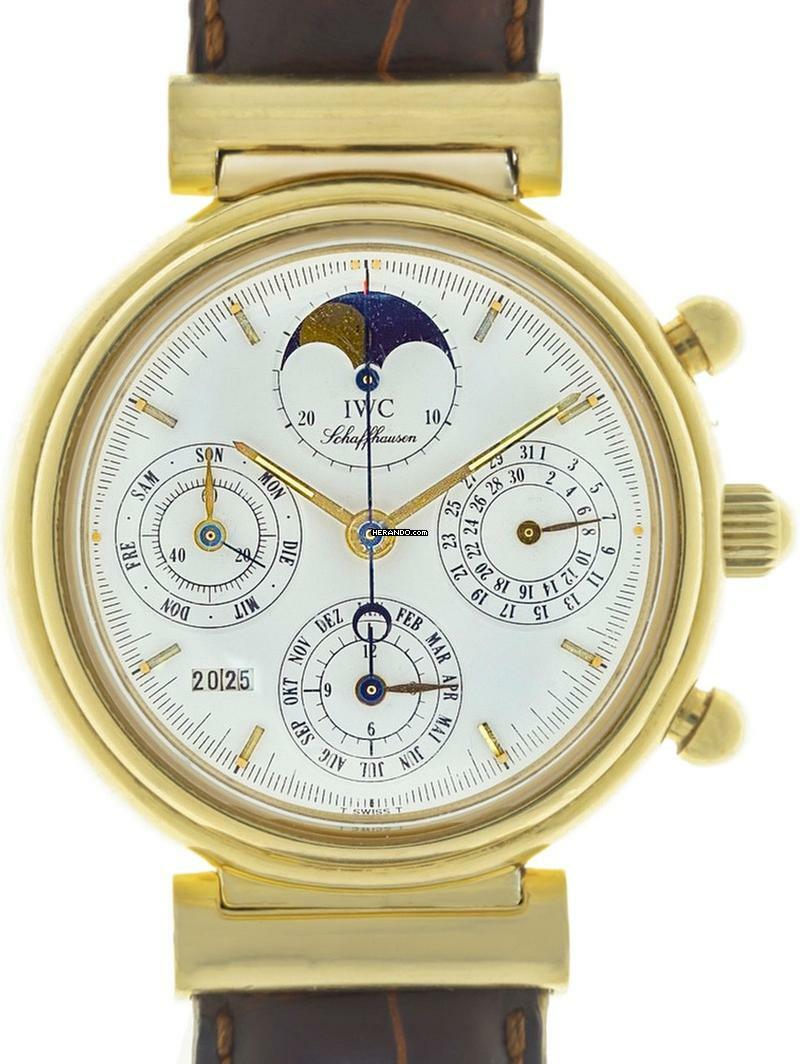 IWC Da Vinci Perpetual Calendar 3750 18 k Yellow Gold 1990s