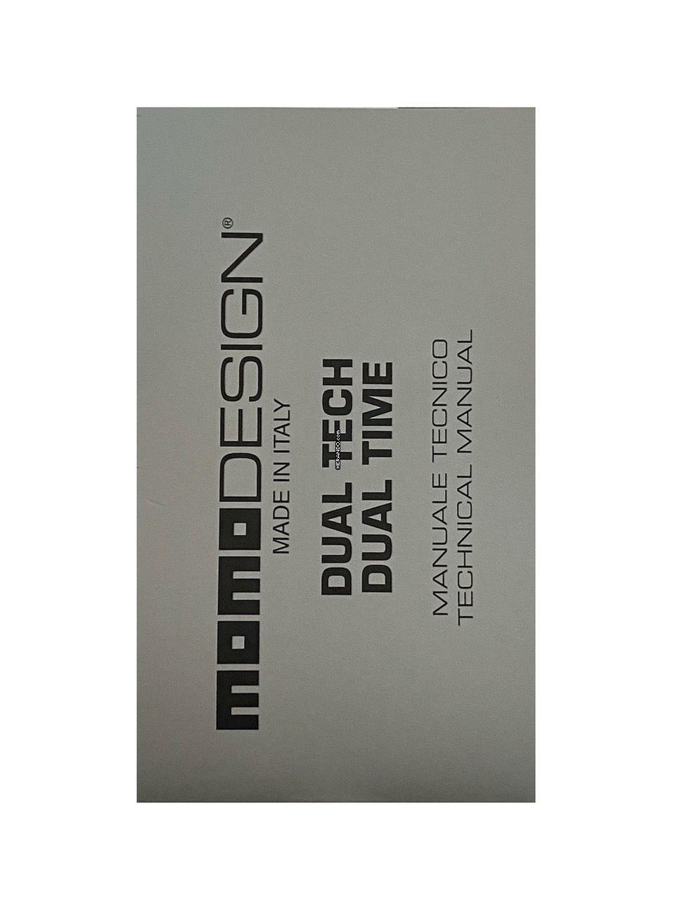 Thumbnail von Momo Design Gents sportive Designers Wristwatch from MOMO Design made in Italy comes with original technical manual and outer box Ref. MD-077 Dual Time </h1>