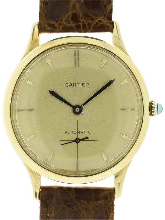  Cartier Automatic P812 18 k Yellow Gold 1950s 