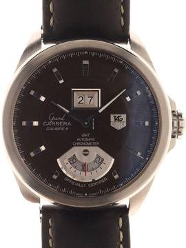  TAG Heuer Grand Carrera Gents Automatic Wristwatch Grand Carrera GMT Chronometer officially certified with GMT feature </h1> 