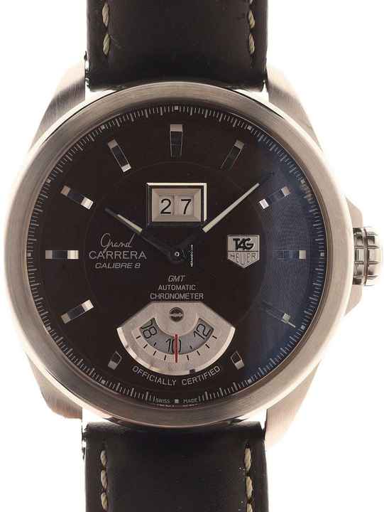  TAG Heuer Grand Carrera Gents Automatic Wristwatch Grand Carrera GMT Chronometer officially certified with GMT feature </h1> 