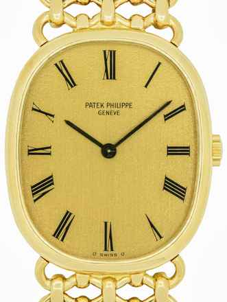  Patek Philippe Ellipse d'Or Full Set Gents manual wind medium 3/4 size Wristwatch PATEK PHILIPPE GENEVE , complete Set  