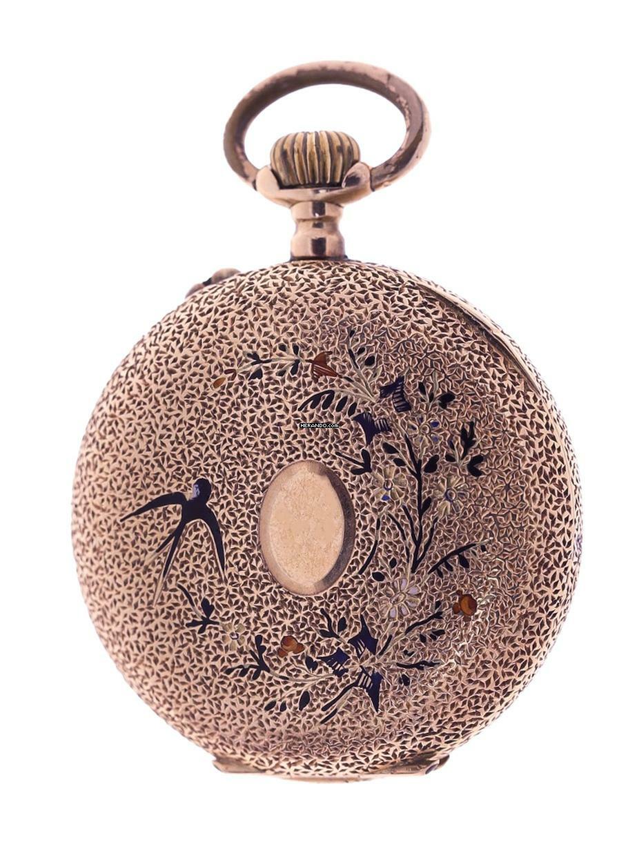 Thumbnail von Swiss Fob Watch 14 k Rose Gold 1900s