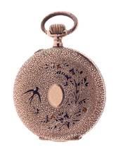 Thumbnail von Swiss Fob Watch 14 k Rose Gold 1900s