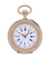 Thumbnail von Swiss Fob Watch 14 k Rose Gold 1900s