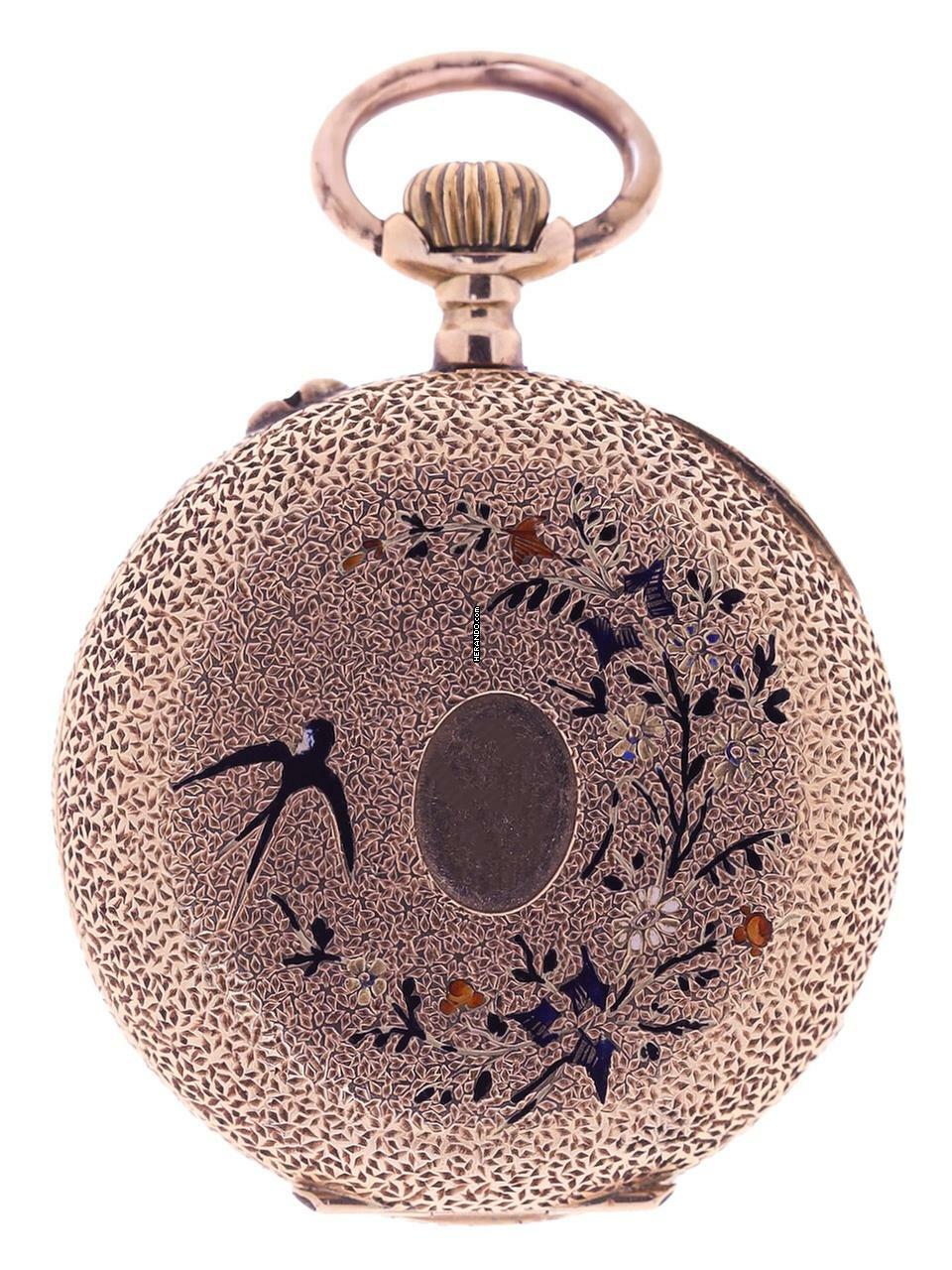 Thumbnail von Swiss Fob Watch 14 k Rose Gold 1900s