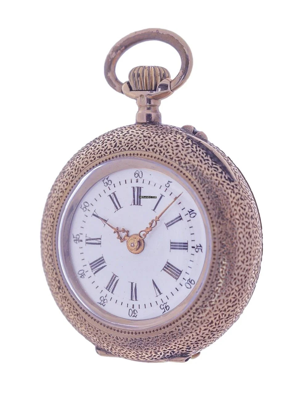 Thumbnail von Swiss Fob Watch 14 k Rose Gold 1900s