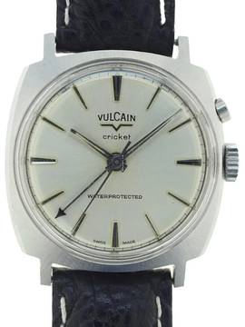  Vulcain Cricket Gents Alarm wristwatch Cricket waterprotected  