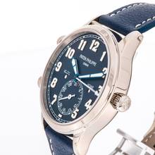 Thumbnail von Patek Philippe Travel Time Pilot Travel Time 42 Blue White Gold 5524G-001 NEW 2018 Full Set Unworn