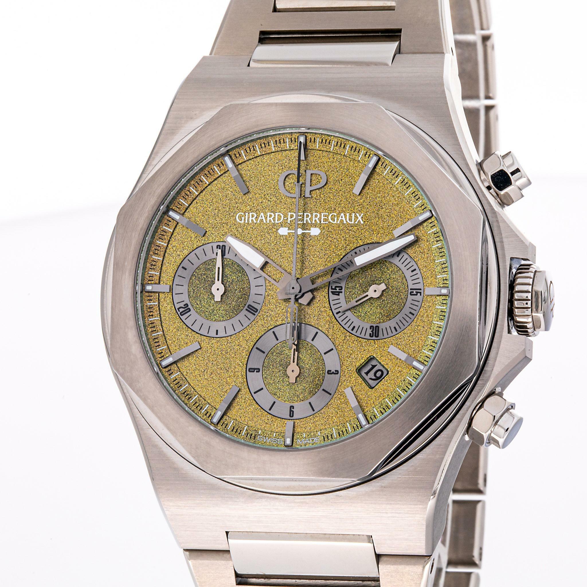  Girard Perregaux Laureato 42 Chronograph Titanium Aston Martin Edition 81020-21-3398-1CM NEW 2025 