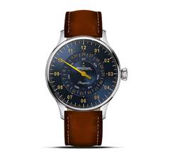 Thumbnail von Meistersinger Pangaea Day Date Herrenuhr - Stahlblau mit Gold PDD917G