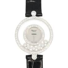 Thumbnail von Chopard Happy Diamonds Damenarmbanduhr Happy Diamonds Quarz mit Brillanten und Diamanten aus 750 Weissgold Schliesse Stahl