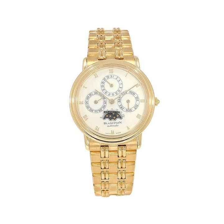  Blancpain Villeret Armbanduhr Villeret Ewiger Kalender 750 Gold </h1> 