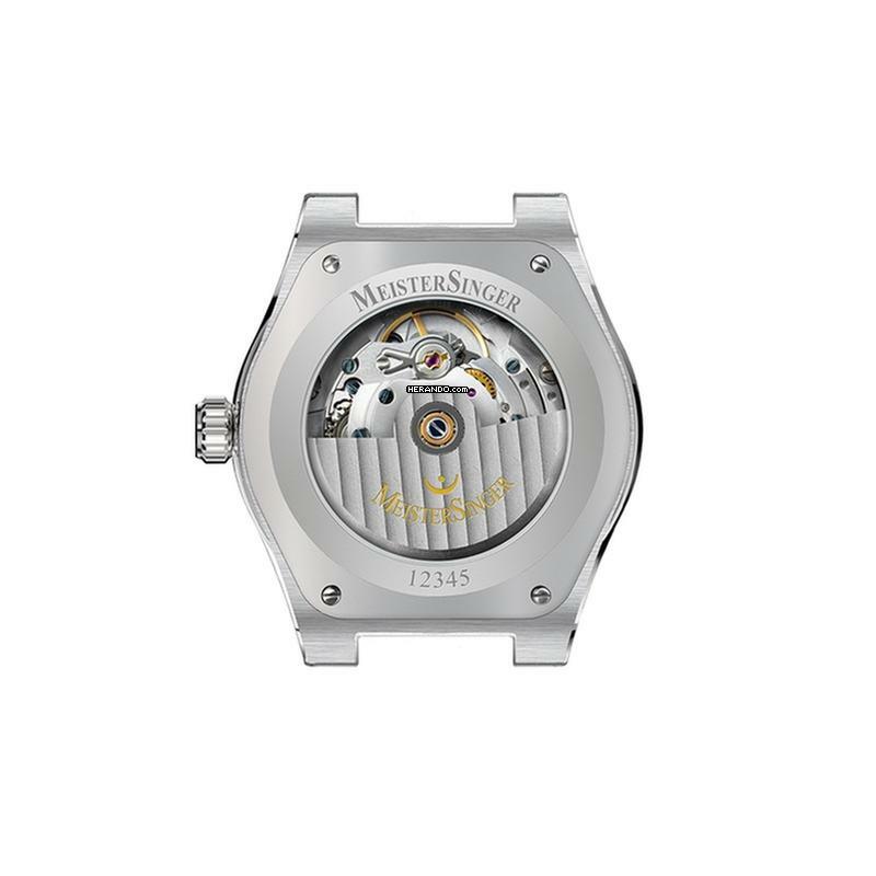 Thumbnail von Meistersinger Herrenuhr Kaenos Open Date Automatik - Sonnenschliff Eisblau