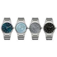 Thumbnail von Meistersinger Herrenuhr Kaenos Open Date Automatik - Sonnenschliff Eisblau