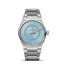 Thumbnail von Meistersinger Herrenuhr Kaenos Open Date Automatik - Sonnenschliff Eisblau