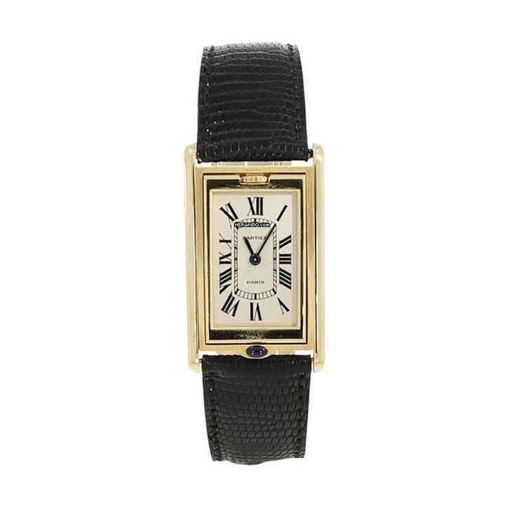  Cartier Tank Damenuhr Tank Basculante Handaufzug aus 750 Gold </h1> 