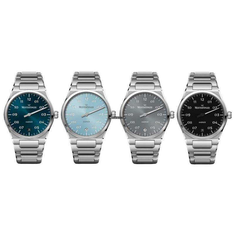 Thumbnail von Meistersinger Herrenuhr Kaenos Automatik - Sonnenschliff Petrol