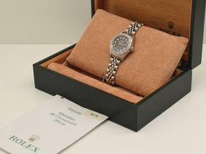 Thumbnail von Rolex Lady-Datejust 26mm Black Diamonds Dial With After Diamonds Bezel - Full Set