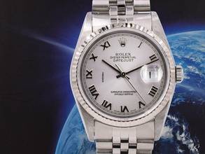 Thumbnail von Rolex Datejust 36 16234 Silver Roman Dial - Full Set 36mm </h1>