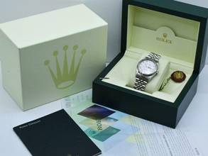 Thumbnail von Rolex Datejust 36 16234 Silver Roman Dial - Full Set 36mm </h1>