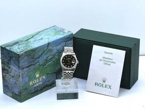Thumbnail von Rolex Datejust Black Dial With Big Diamonds - After Diamonds Bezel 36mm