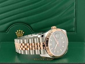 Thumbnail von Rolex Datejust Turn-O-Graph 36mm Turnograph 116261 Steel & Rose Gold Black Dial Service Rolex