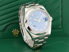 Thumbnail von Rolex Datejust II 116300 Blue Roman Dial - Full Set 2016 41mm
