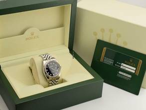 Thumbnail von Rolex Datejust 36 116234 Black Dial With Big Diamonds - Full Set 36mm