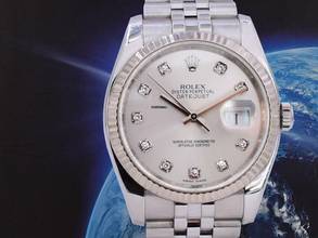 Thumbnail von Rolex Datejust 36 116234 Silver Dial With Big Diamonds - Full Set 36mm </h1>