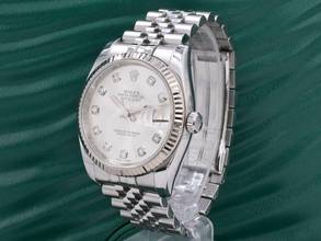 Thumbnail von Rolex Datejust 36 116234 Silver Dial With Big Diamonds - Full Set 36mm </h1>