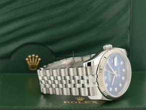 Thumbnail von Rolex Datejust 36 116234 Blue Dial With Big Diamonds - Full Set 36mm </h1>