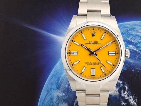  Rolex Oyster Perpetual 41 124300 Yellow - New 2024 