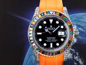Thumbnail von Rolex Submariner Date 116610 New Haribo Diamonds